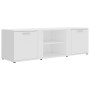 TV stand made of white plywood 120x34x37 cm by vidaXL, TV Furniture - Ref: Foro24-801161, Price: 67,08 €, Discount: %