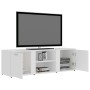 TV stand made of white plywood 120x34x37 cm by vidaXL, TV Furniture - Ref: Foro24-801161, Price: 67,08 €, Discount: %