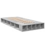 Concrete gray engineered wood bed frame 90x200cm by vidaXL, Beds and slatted bases - Ref: Foro24-3280520, Price: 139,99 €, Di...