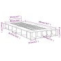 Estructura de cama madera de ingeniería blanca 90x200 cm de vidaXL, Camas y somieres - Ref: Foro24-3280517, Precio: 117,99 €,...