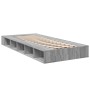 Sonoma gray engineered wood bed frame 90x200 cm by vidaXL, Beds and slatted bases - Ref: Foro24-3280522, Price: 145,14 €, Dis...