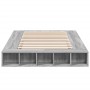 Estructura de cama madera de ingeniería gris Sonoma 120x190 cm de vidaXL, Camas y somieres - Ref: Foro24-3280508, Precio: 140...