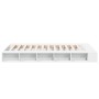 Estructura de cama madera de ingeniería blanca 120x190 cm de vidaXL, Camas y somieres - Ref: Foro24-3280503, Precio: 152,99 €...