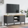 FLORO TV-Schrank aus massivem grauem Kiefernholz 114x43x55 cm von vidaXL, TV-Möbel - Ref: Foro24-374016, Preis: 120,23 €, Rab...