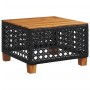 Set de muebles de jardín 5 pzas y cojines ratán sintético negro de vidaXL, Conjuntos de jardín - Ref: Foro24-3261728, Precio:...