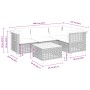 5-piece garden furniture set and black synthetic rattan cushions by vidaXL, Garden sets - Ref: Foro24-3261806, Price: 438,52 ...