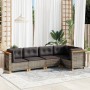 Garden sofa set with cushions 5 pieces gray synthetic rattan by vidaXL, Garden sets - Ref: Foro24-3261810, Price: 378,42 €, D...