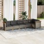 6-piece garden furniture set and gray synthetic rattan cushions by vidaXL, Garden sets - Ref: Foro24-3261846, Price: 472,76 €...