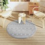 Gray PP outdoor rug Ø120 cm by vidaXL, Outdoor protectors - Ref: Foro24-368530, Price: 21,79 €, Discount: %