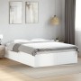 Estructura de cama madera de ingeniería blanca 140x200 cm de vidaXL, Camas y somieres - Ref: Foro24-3281014, Precio: 119,99 €...