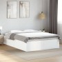 White engineered wood bed frame 140x190 cm by vidaXL, Beds and slatted bases - Ref: Foro24-3281028, Price: 118,86 €, Discount: %