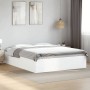 White engineered wood bed frame 160x200 cm by vidaXL, Beds and slatted bases - Ref: Foro24-3281000, Price: 128,41 €, Discount: %