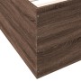 Oak brown engineered wood bed frame 120x200 cm by vidaXL, Beds and slatted bases - Ref: Foro24-3280936, Price: 137,46 €, Disc...