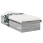 Estructura de cama madera de ingeniería gris Sonoma 90x200 cm de vidaXL, Camas y somieres - Ref: Foro24-3281061, Precio: 93,0...