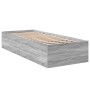 Estructura de cama madera de ingeniería gris Sonoma 90x200 cm de vidaXL, Camas y somieres - Ref: Foro24-3281061, Precio: 92,0...