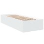 Estructura de cama madera de ingeniería blanca 100x200 cm de vidaXL, Camas y somieres - Ref: Foro24-3281049, Precio: 96,57 €,...