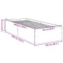 Estructura de cama madera de ingeniería blanca 100x200 cm de vidaXL, Camas y somieres - Ref: Foro24-3281049, Precio: 96,57 €,...