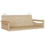 Banco columpio de ratán sintético beige 109x62x40 cm de vidaXL, Bancos de jardín - Ref: Foro24-368145, Precio: 84,46 €, Descu...