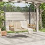 Beige synthetic rattan swing bench 109x62x40 cm by vidaXL, garden benches - Ref: Foro24-368145, Price: 84,99 €, Discount: %