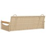 Banco columpio de ratán sintético beige 109x62x40 cm de vidaXL, Bancos de jardín - Ref: Foro24-368145, Precio: 84,46 €, Descu...