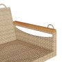 Banco columpio de ratán sintético beige 109x62x40 cm de vidaXL, Bancos de jardín - Ref: Foro24-368145, Precio: 84,46 €, Descu...