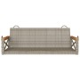 Gray synthetic rattan swing bench 109x62x40 cm by vidaXL, garden benches - Ref: Foro24-368153, Price: 84,46 €, Discount: %