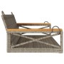 Gray synthetic rattan swing bench 109x62x40 cm by vidaXL, garden benches - Ref: Foro24-368153, Price: 84,46 €, Discount: %