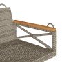 Gray synthetic rattan swing bench 109x62x40 cm by vidaXL, garden benches - Ref: Foro24-368153, Price: 84,46 €, Discount: %