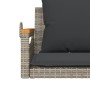 Schaukelbank mit grauen synthetischen Rattankissen 109x62x40 cm von vidaXL, Gartenbänke - Ref: Foro24-368147, Preis: 114,83 €...