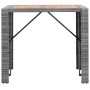 5-piece garden bar furniture set made of synthetic rattan and acacia wood in gray color. by vidaXL, Garden sets - Ref: Foro24...