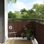 Brown and black synthetic rattan balcony awning 400x100 cm by vidaXL, fence panels - Ref: Foro24-156255, Price: 52,53 €, Disc...