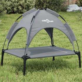 Dog bed with canopy anthracite oxford fabric and steel by vidaXL, Beds for dogs - Ref: Foro24-172596, Price: 39,94 €, Discoun...