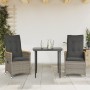 Gartenliegen und Kissen 2 Stück graues synthetisches Rattan von vidaXL, Gartenstühle - Ref: Foro24-365651, Preis: 244,93 €, R...