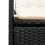 Garden recliners cushions 2 pcs black synthetic rattan by vidaXL, Garden chairs - Ref: Foro24-365666, Price: 205,23 €, Discou...