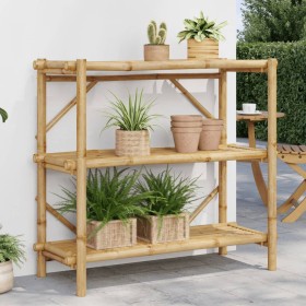 3-tier bamboo shelf 100x40x90 cm by vidaXL, Shelves - Ref: Foro24-366458, Price: 85,63 €, Discount: %