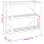 3-tier bamboo shelf 100x40x90 cm by vidaXL, Shelves - Ref: Foro24-366458, Price: 86,88 €, Discount: %