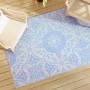 Baby blue PP outdoor rug 140x200 cm by vidaXL, Outdoor protectors - Ref: Foro24-317034, Price: 30,67 €, Discount: %