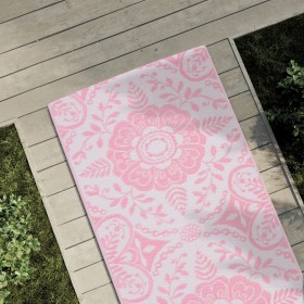 Alfombra de exterior PP rosa 80x250 cm de vidaXL, Protectores para exterior - Ref: Foro24-317036, Precio: 26,22 €, Descuento: %