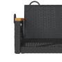 Black synthetic rattan swing bench 63x62x40 cm by vidaXL, garden benches - Ref: Foro24-368170, Price: 65,91 €, Discount: %