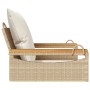 Swing bench with beige synthetic rattan cushions 63x62x40 cm by vidaXL, garden benches - Ref: Foro24-368166, Price: 88,89 €, ...