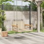 Beige synthetic rattan swing bench 63x62x40 cm by vidaXL, garden benches - Ref: Foro24-368172, Price: 68,99 €, Discount: %