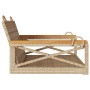 Beige synthetic rattan swing bench 63x62x40 cm by vidaXL, garden benches - Ref: Foro24-368172, Price: 68,99 €, Discount: %