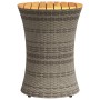 Drum-shaped garden table in synthetic rattan and gray wood by vidaXL, Garden tables - Ref: Foro24-368297, Price: 78,99 €, Dis...