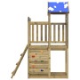 Play tower with climbing wall pine wood 110.5x52.5x215cm by vidaXL, Children's houses - Ref: Foro24-845925, Price: 227,03 €, ...