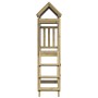 Play tower with climbing wall pine wood 110.5x52.5x215cm by vidaXL, Children's houses - Ref: Foro24-845925, Price: 227,03 €, ...