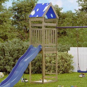 Torre de juegos madera pino impregnada 85x52,5x265 cm de vidaXL, Casitas infantiles - Ref: Foro24-845931, Precio: 152,88 €, D...