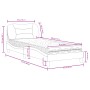 Cama con colchón tela marrón oscuro 90x200 cm de vidaXL, Camas y somieres - Ref: Foro24-3208509, Precio: 278,05 €, Descuento: %