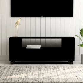 Black plywood TV cabinet 120x35x48 cm by vidaXL, TV Furniture - Ref: Foro24-801347, Price: 110,29 €, Discount: %