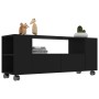 Black plywood TV cabinet 120x35x48 cm by vidaXL, TV Furniture - Ref: Foro24-801347, Price: 109,99 €, Discount: %