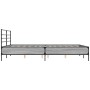 Sonoma gray metal engineered wood bed frame 150x200 cm by vidaXL, Beds and slatted bases - Ref: Foro24-3280050, Price: 154,75...